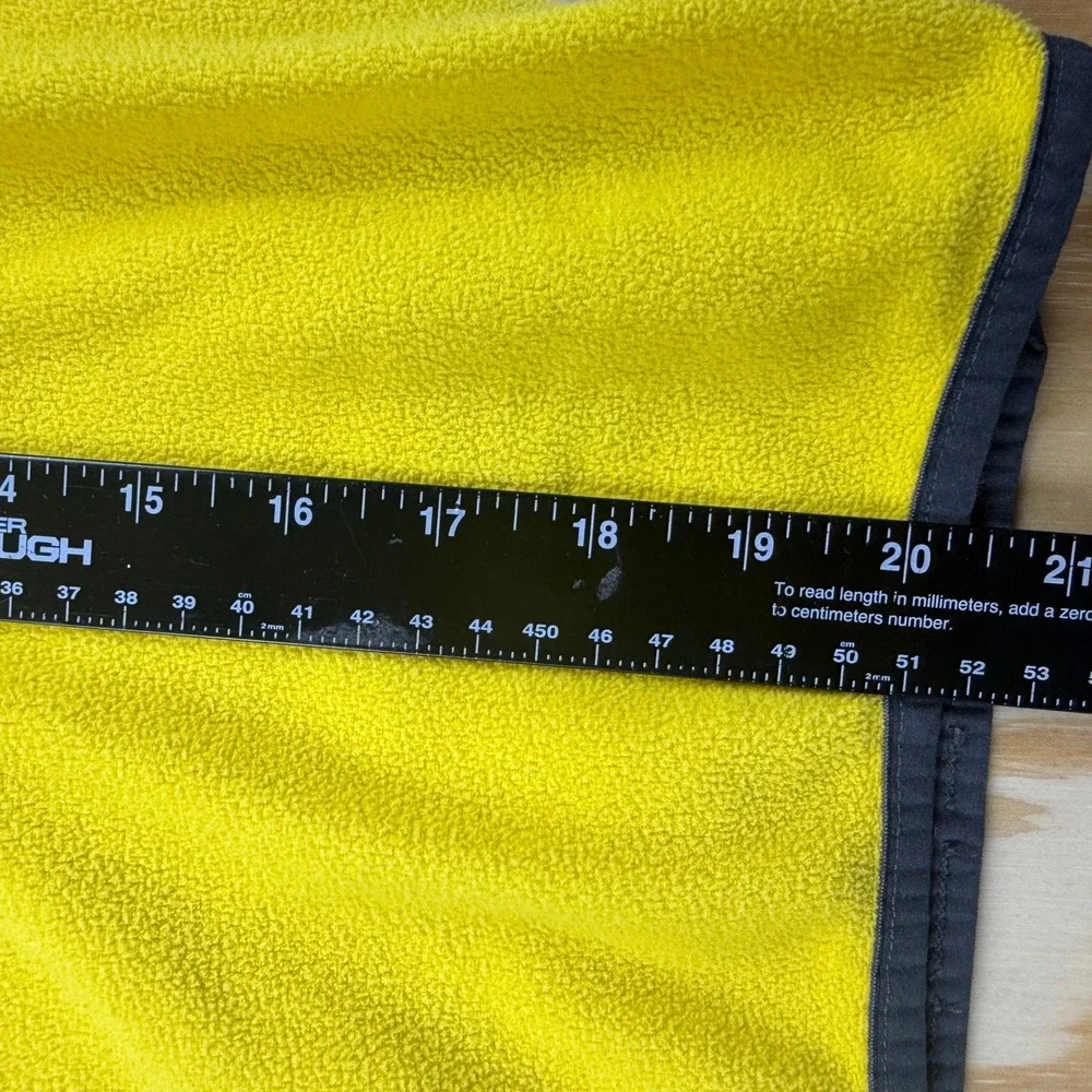 The North Face Boys M 10/12 Fleece Pullover Snap TKA 100 Yellow Black